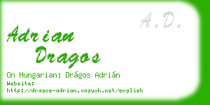 adrian dragos business card